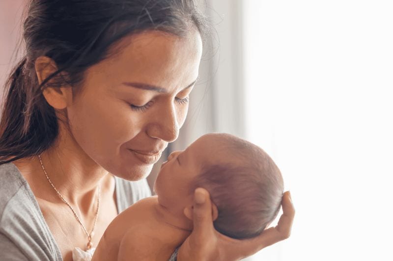 Toronto new mom with baby