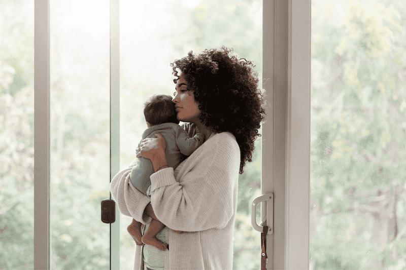 new mom and baby postpartum